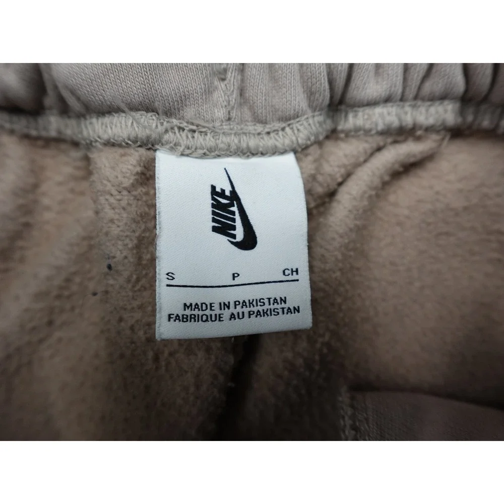 Nike Phoenix Fleece Sweatpants Womens Small Taupe Brown CW5565-245 Joggers‎